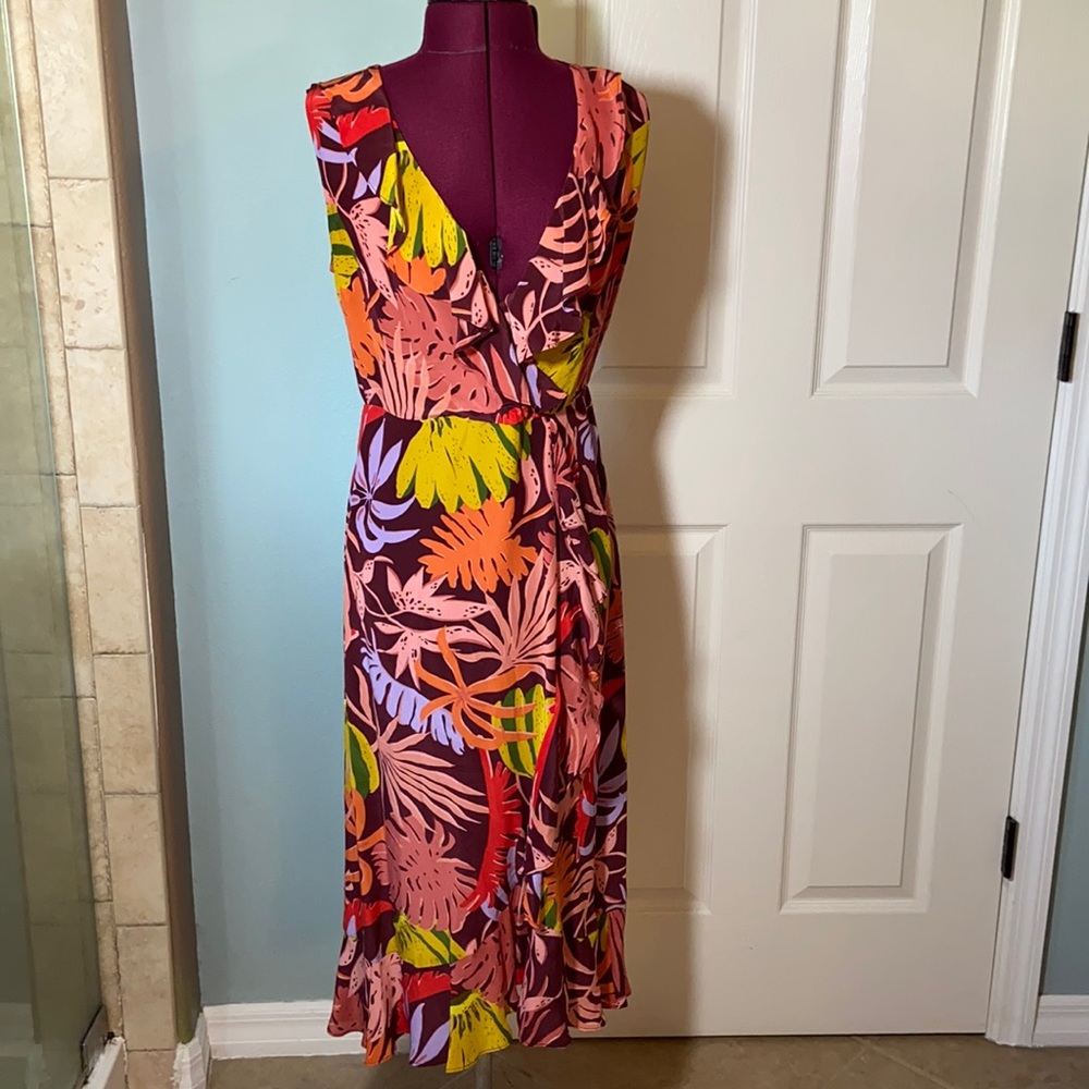 Gorman Australia Clothing Silk blend faux wrap Dress